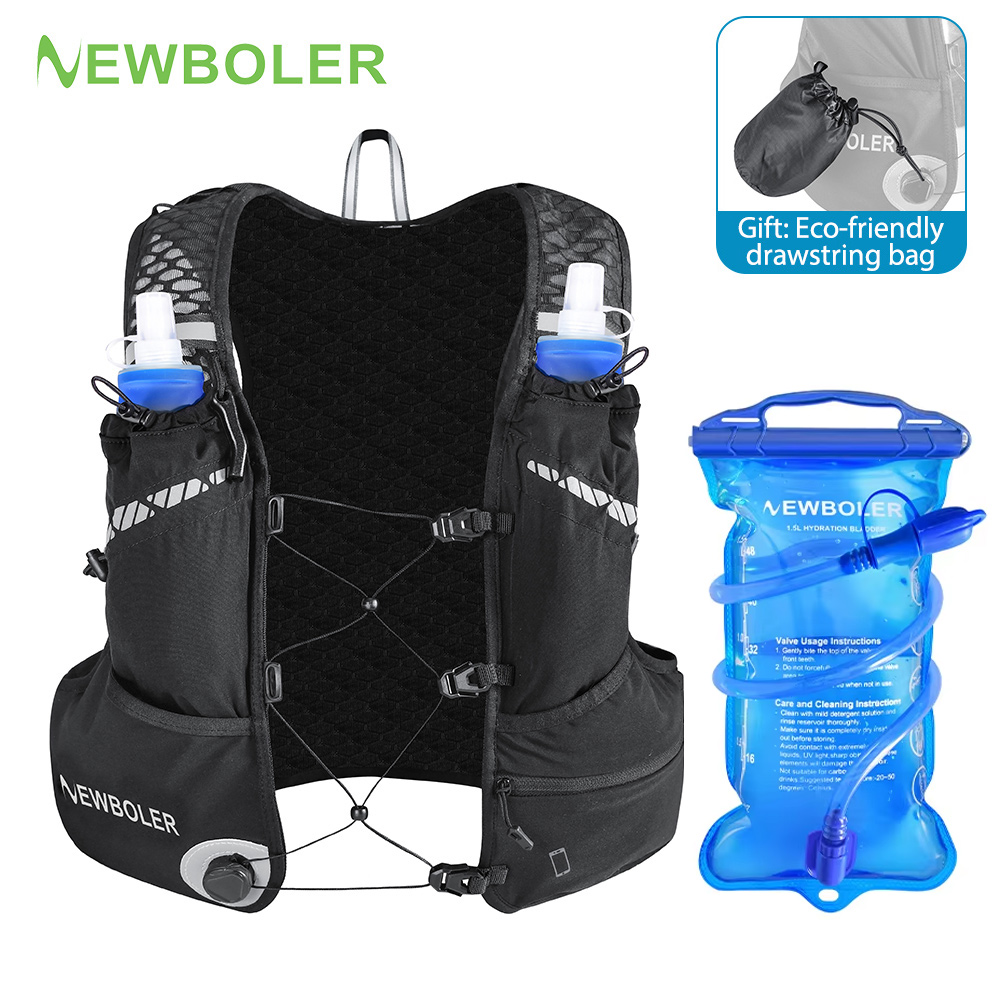 Running Gear Hydration - 8L Breathable Hydration Vest Pack For