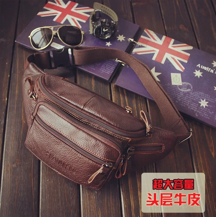 Genuine Cowhide Leather Waist  - огляд і ціна Running Gear Phone